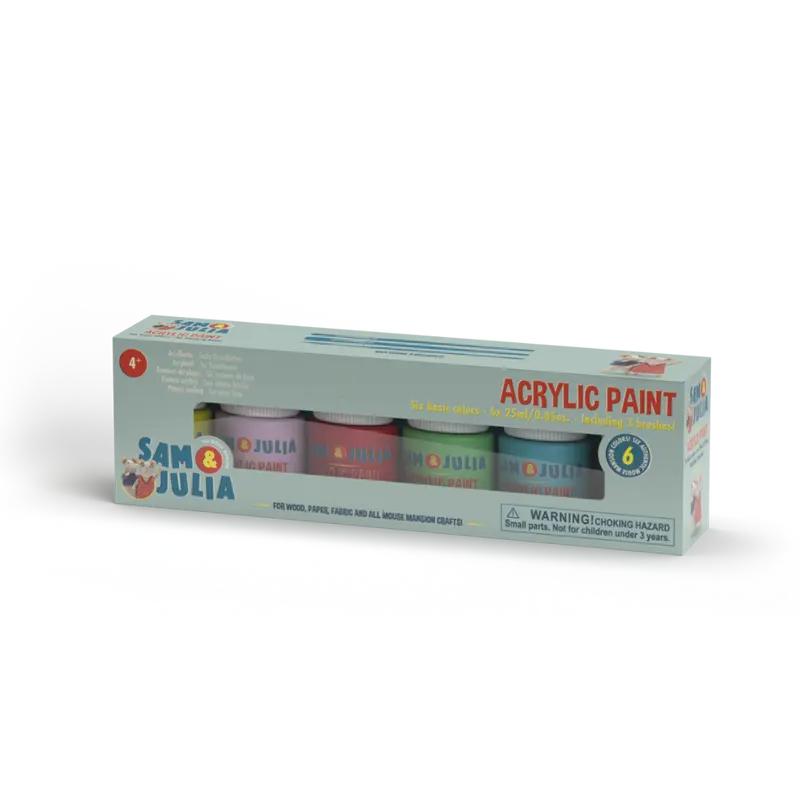 Acrylverf - Set van 6 basiskleuren