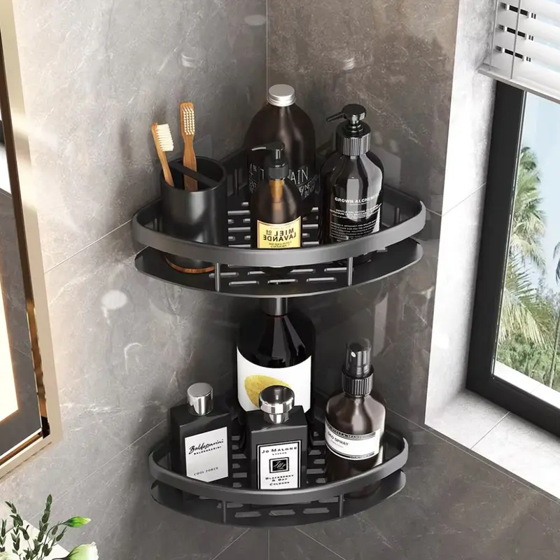 AlumaCurveShelf™ – Roestvrije Aluminium Doucheplank – Zelfklevende Wand Organizer