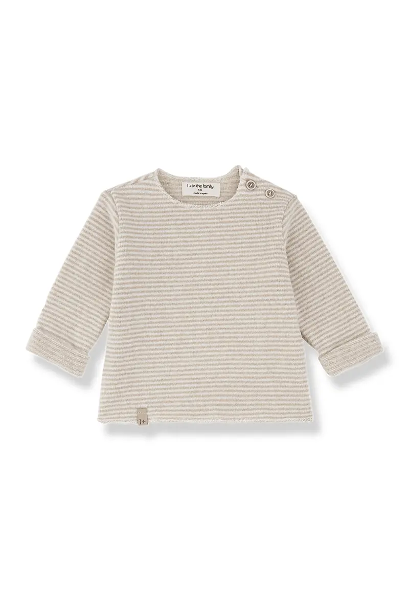 Aubin l.sleeve t-shirt - beige