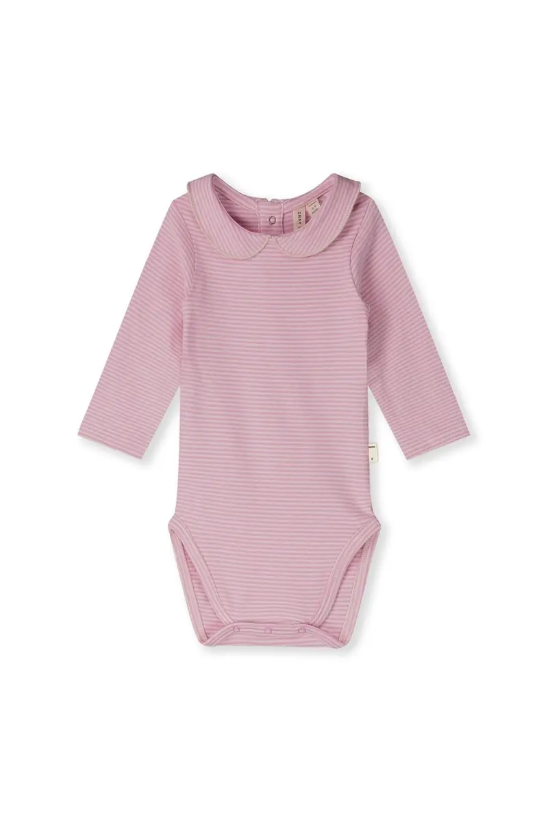 Baby Collar Onesie | Bubblegum - Cream