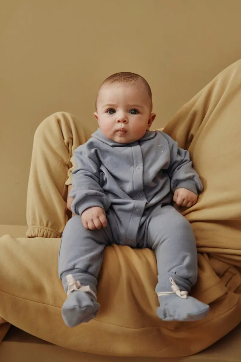 Baby Collar Suit | Stone Gray