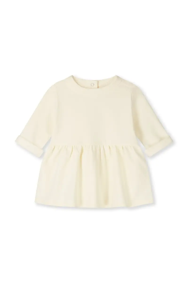 Baby Dress With Snaps | Cream