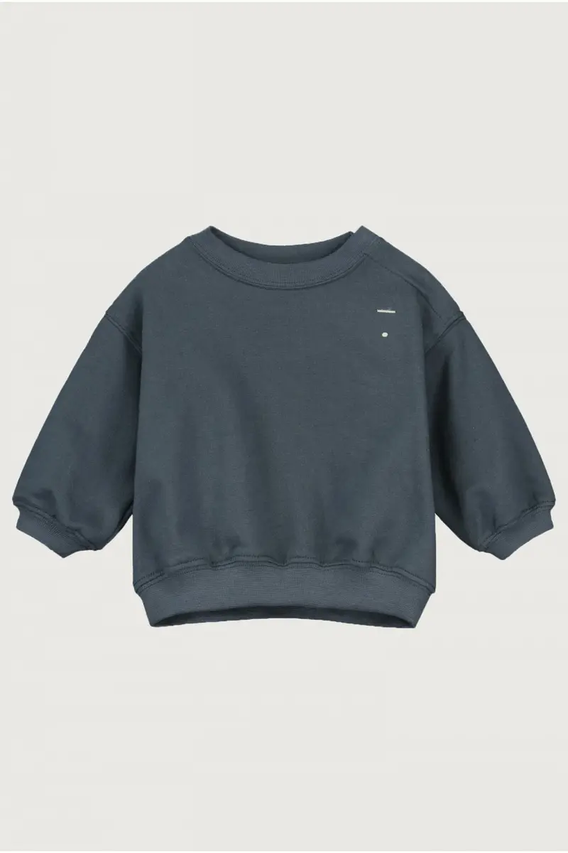 Baby Dropped Shoulder Sweater | Blue Grey