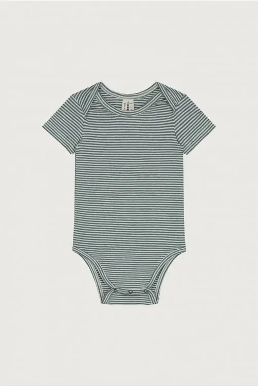 Baby Onesie | Blue Gray - Cream