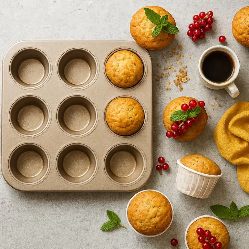 BakeNest™ – Antiaanbak Muffin Bakvorm – Cupcake Muffin Bakplaat