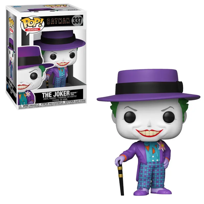 Batman 1989 POP! Heroes Figures Joker with Hat 337