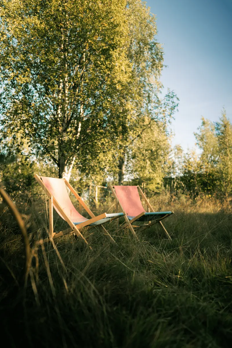 Beach Chair - Red/Blue