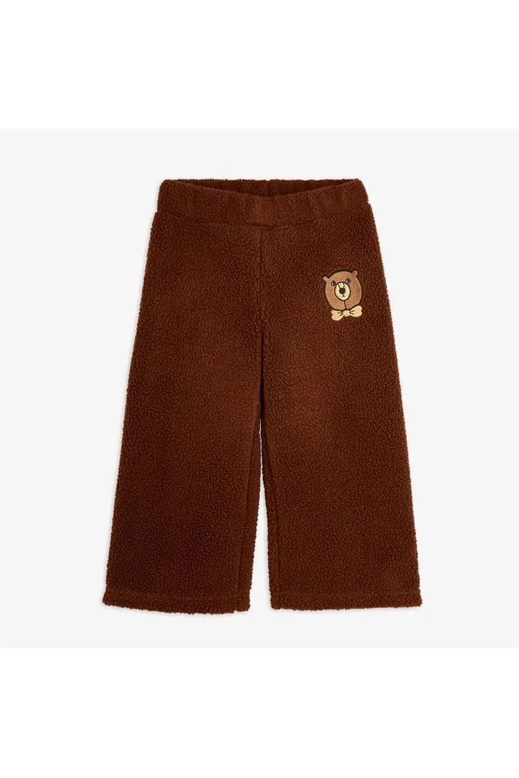 Bear Emb Pile Trousers