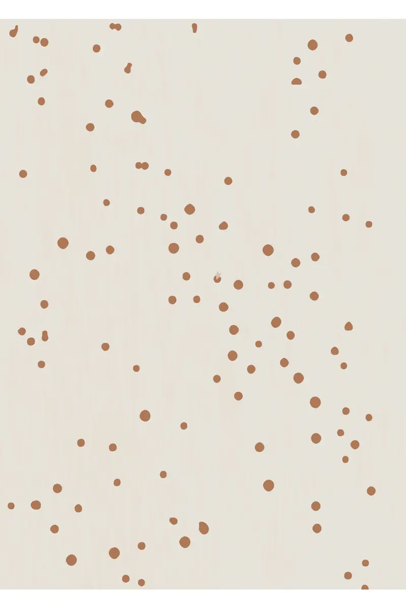 Behang Dottig - Bruin