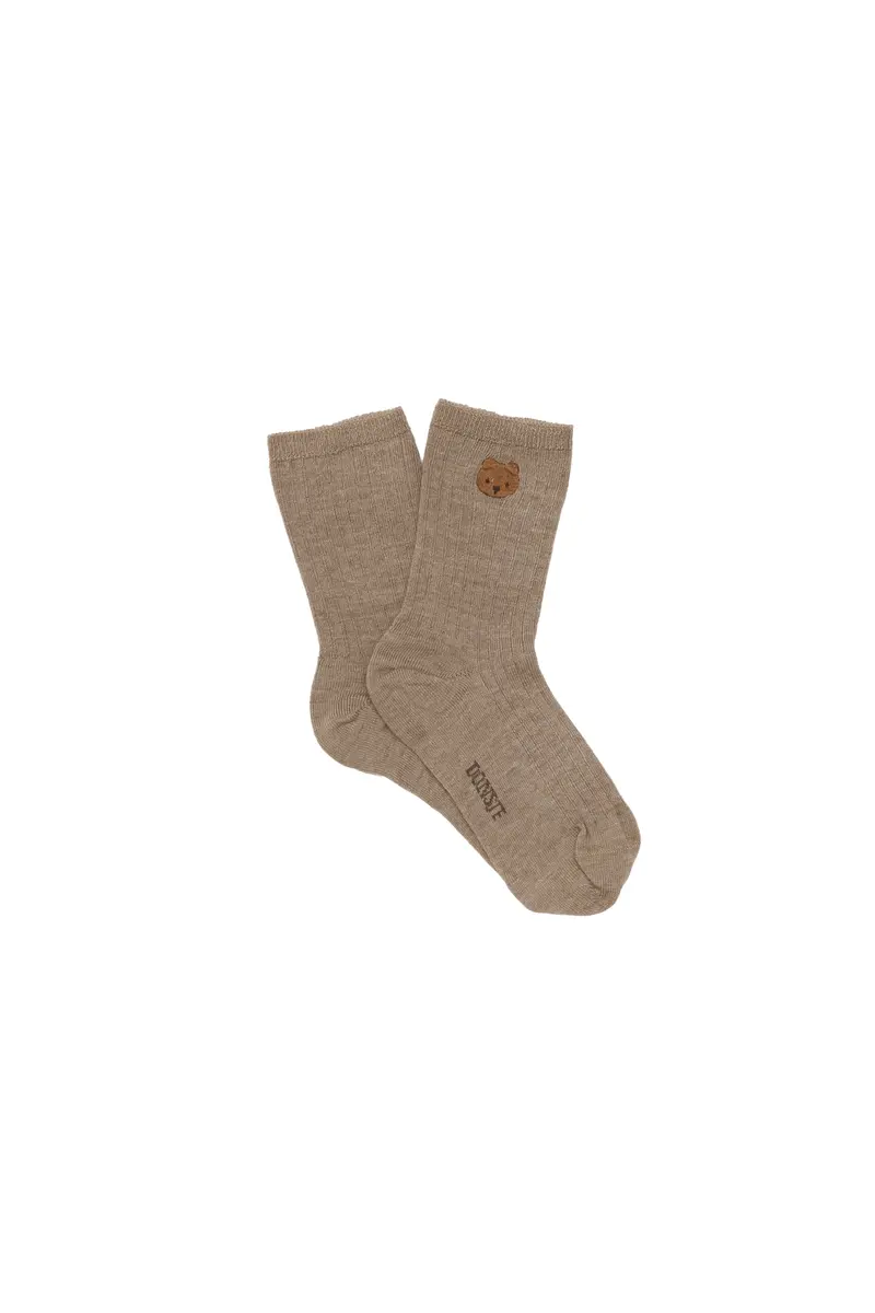 Bell Socks | Bear - Dusty Green
