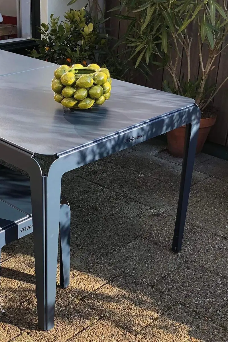 Bended Table - Grey Blue (180cm)