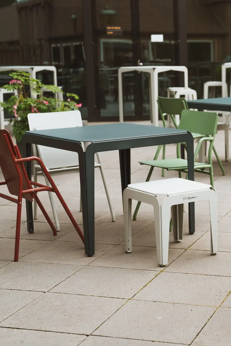 Bended Table - Grey Blue (90cm)