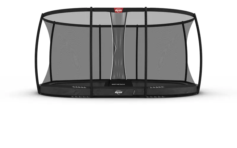 BERG Grand Champion InGround 520 x 345 Grey + Safety Net DLX XL