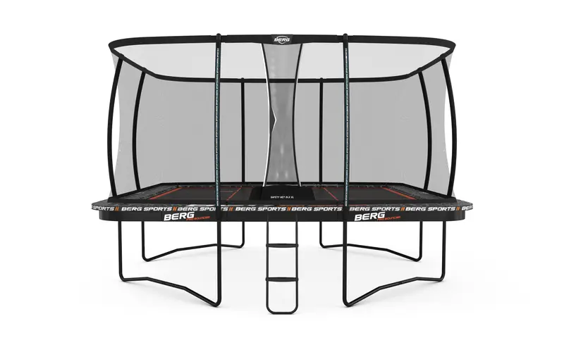 BERG SPORTS Ultim Pro Bouncer Regular 500 x 500 Grey + Safety Net XL