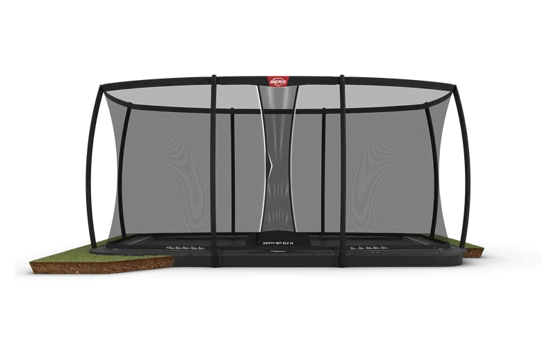 Berg Ultim Elite FlatGround 500 x 300 Grey + Safety Net DLX XL