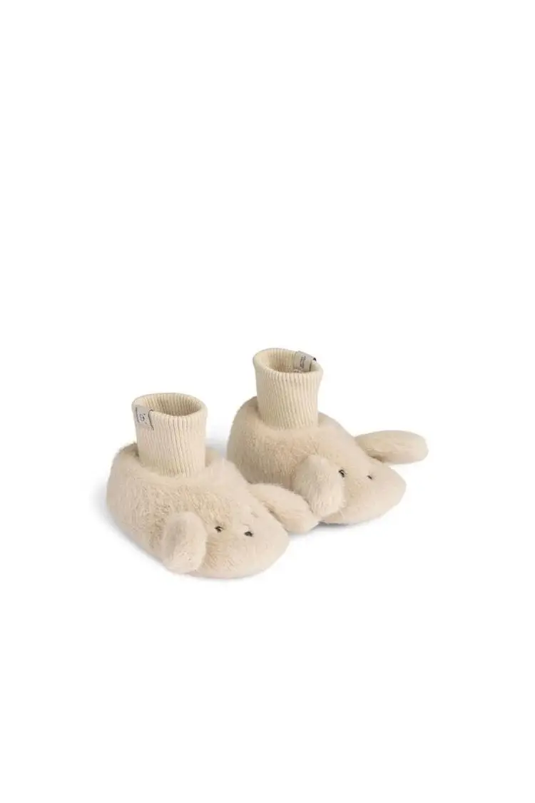 Beth Rabbit Plush Slippers - Mist