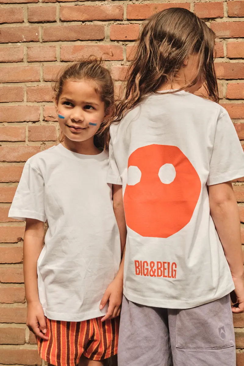 Big & Belg Logo t-shirt orange