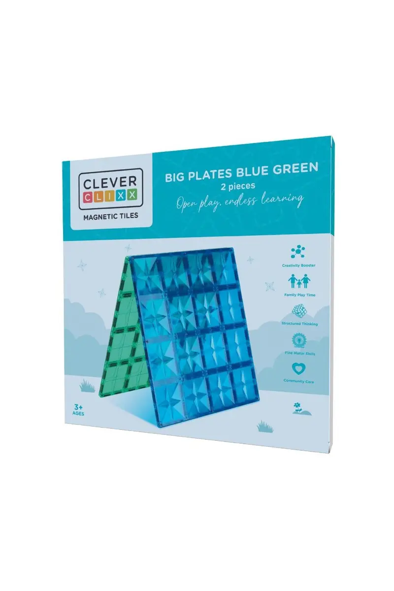 Big Plates Blue Green | 2 Stuks