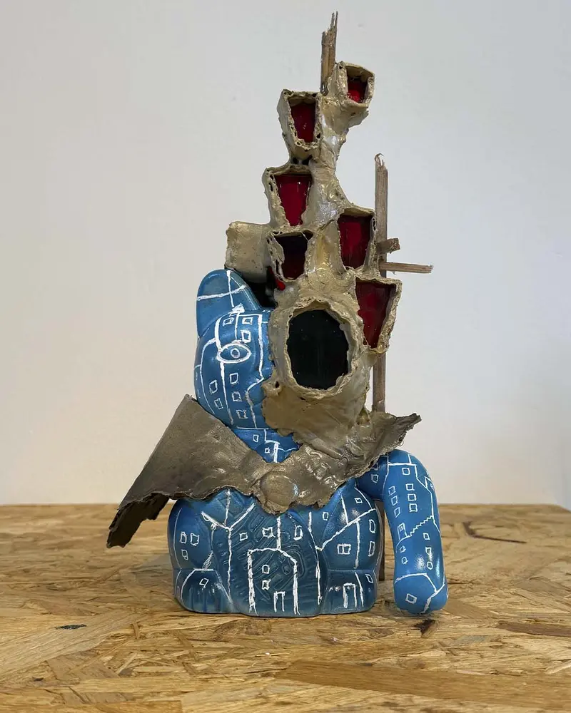 Blaue Katze