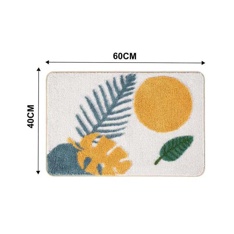 Blythe Badmat - Microvezel, Antislip Bloemenpatroon voor Badkamer en Toilet