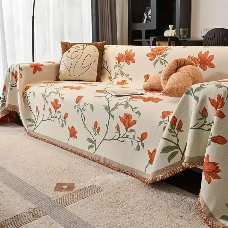 Blythe Bankhoes - Vintage Chenille met Bloemenpatroon voor Hoekbank