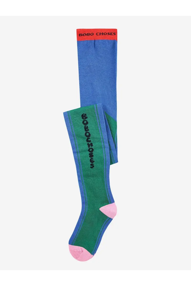 Bobo Choses color block tights Blue