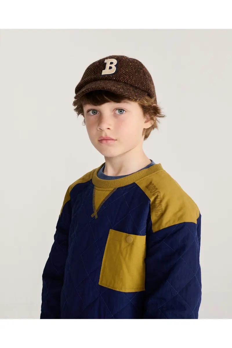 Bobo Choses wool blend cap - Dark Brown