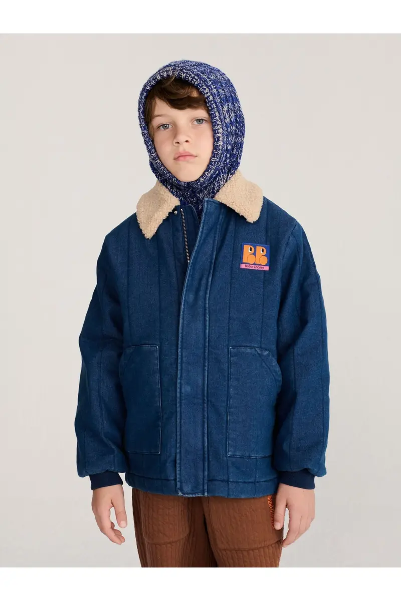 Booo Bo Choses Tag denim jacket - Midnight Blue