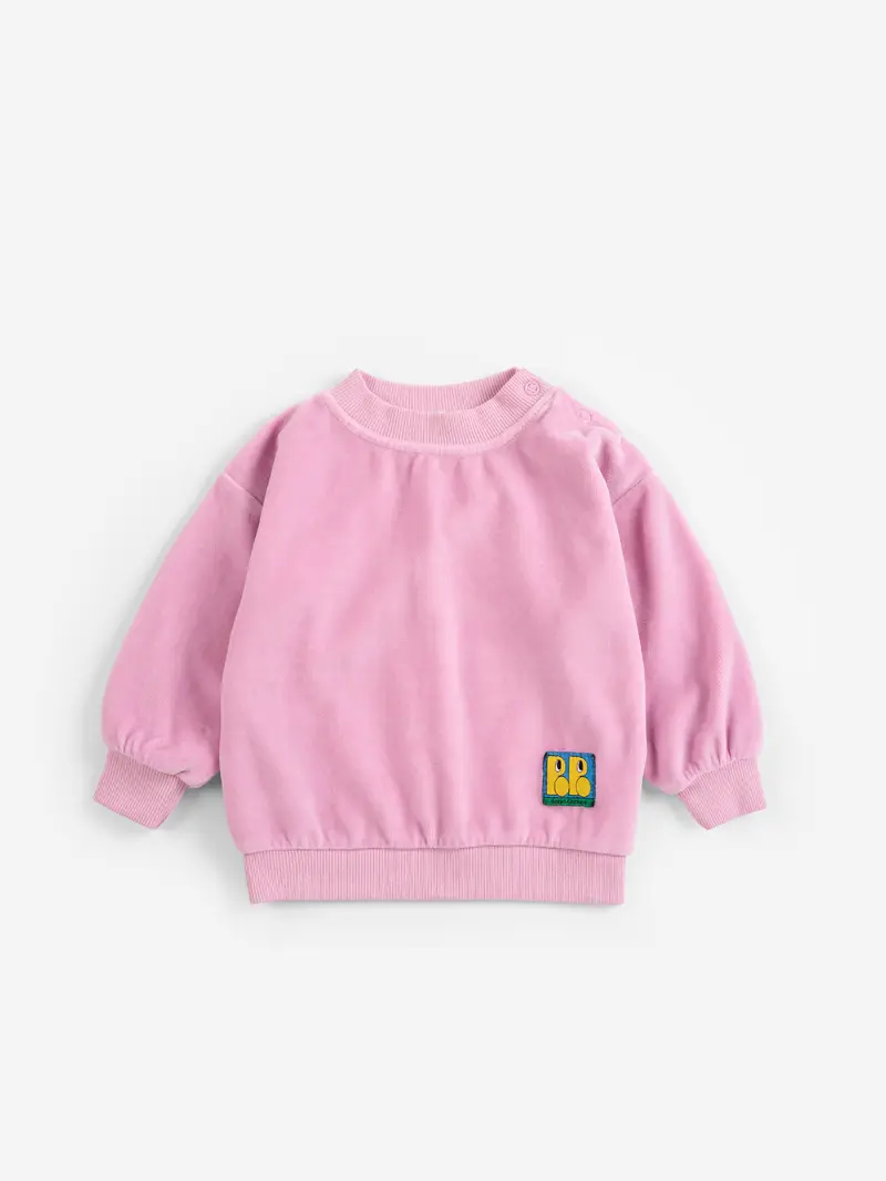 Booo Bo Choses Tag velvet sweatshirt