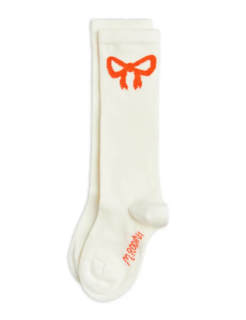 Bow knee-high socks