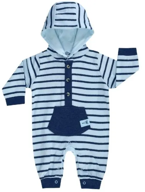 Boxpak met capuchon - Native Raccoon, blauw gestreept - Jacky