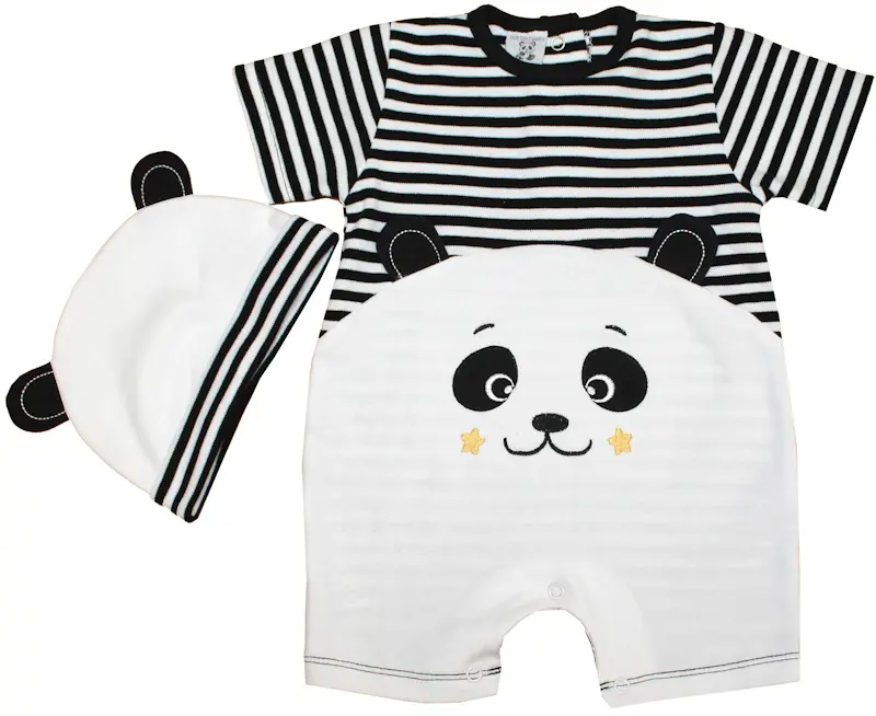 Boxpakje / Jumpsuit romper kort, little panda