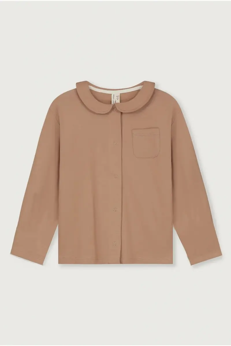 Boxy Collar Blouse | Biscuit