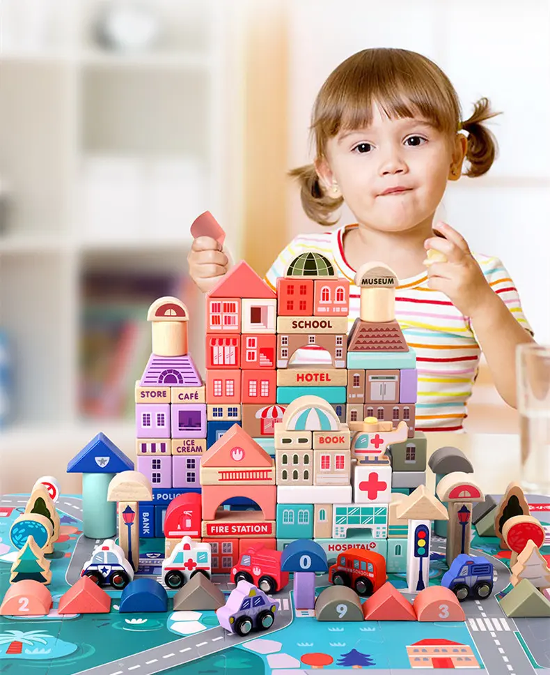 BuildJoy – Educatief & Leuk – Houten Bouwblokken in de Stad