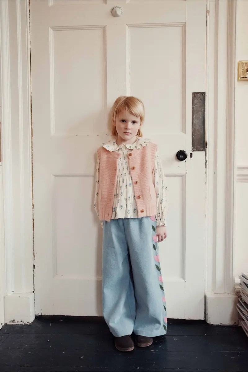 Cardigan sans manches - Rose pastel