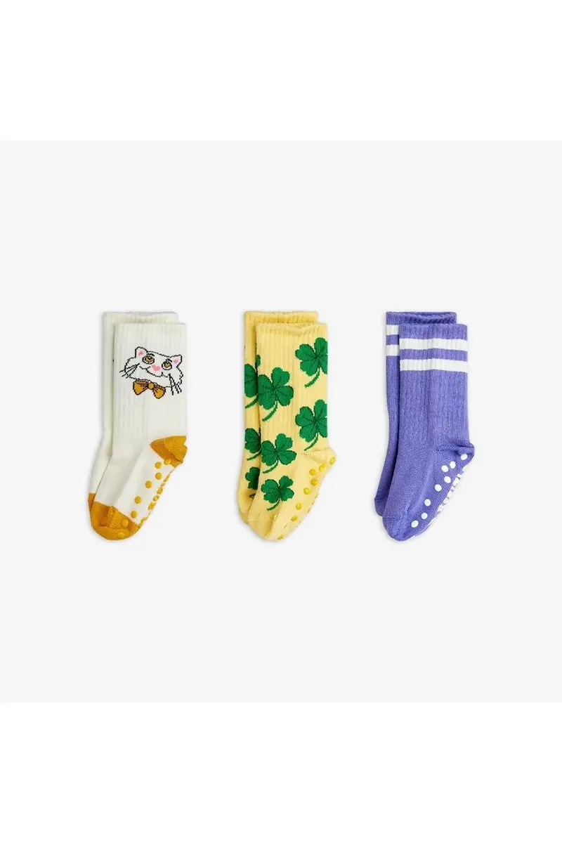 Cat 3-Pack Anti-Slip Socks