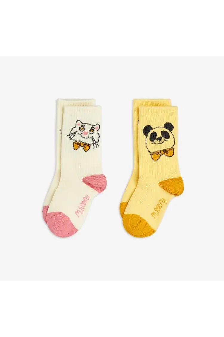 Cat & Panda 2-Pack Socks