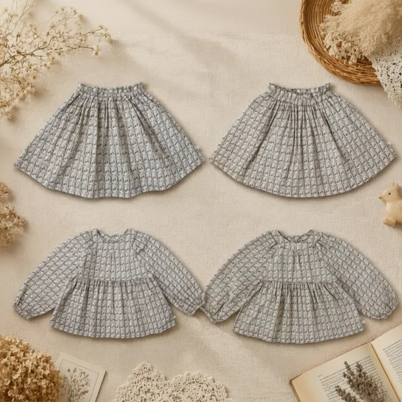 Cherry Shirt & Skirt – Schattig & Luchtig – Kinder Kleding Set