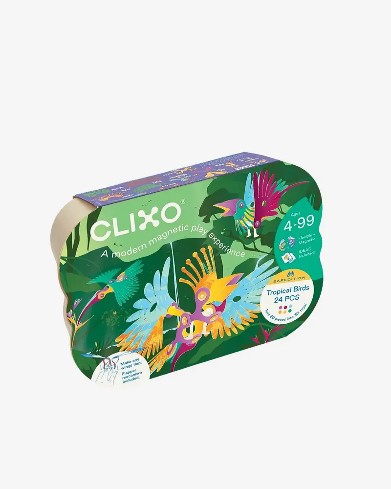 Clixo Tropical Birds Magnetisch Bouwset 24 stuks