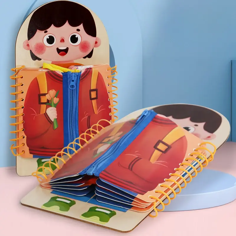 ClothesBook™ - Zelfredzaam Spelen - Aankleed Puzzelboek