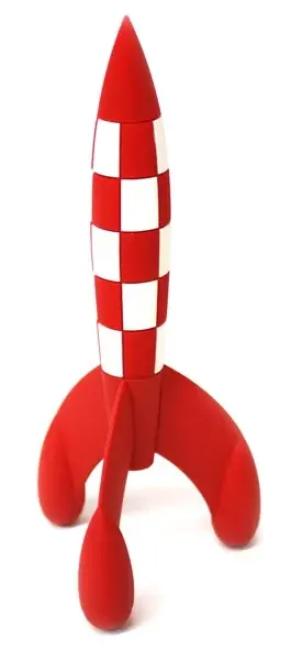 Collectible Moon Rocket Tintin 17 cm (42615)