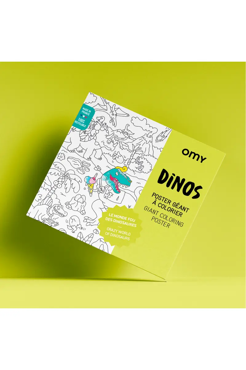 COLORING POSTER - DINOS