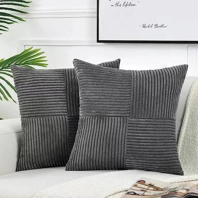 Corda Kussensloop - Zachte Corduroy, Minimalistisch Design