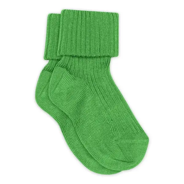 Cotton rib baby socks - Vibrant Green