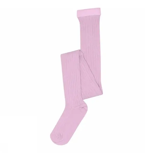 Cotton rib tights - Lupine