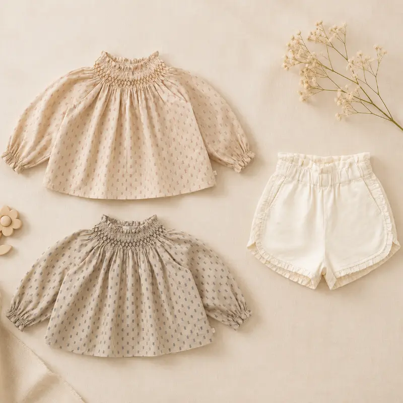 Cotton Shirt & Shorts – Luchtig & Comfort – Kinder Kleding Zomer Set