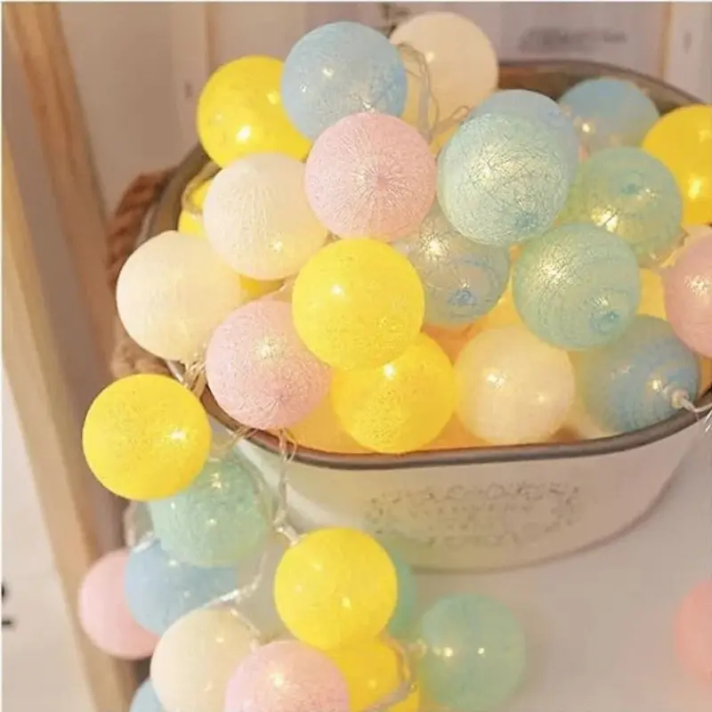 CozyBallGlow™ – LED Lichtgirlande met Bollen – Warme Sfeerverlichting String