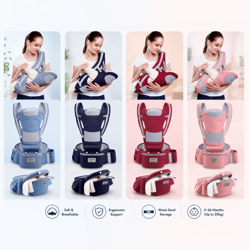 CozyCarry – Handig & Verstelbaar – 3-in-1 Kinder Draagzak