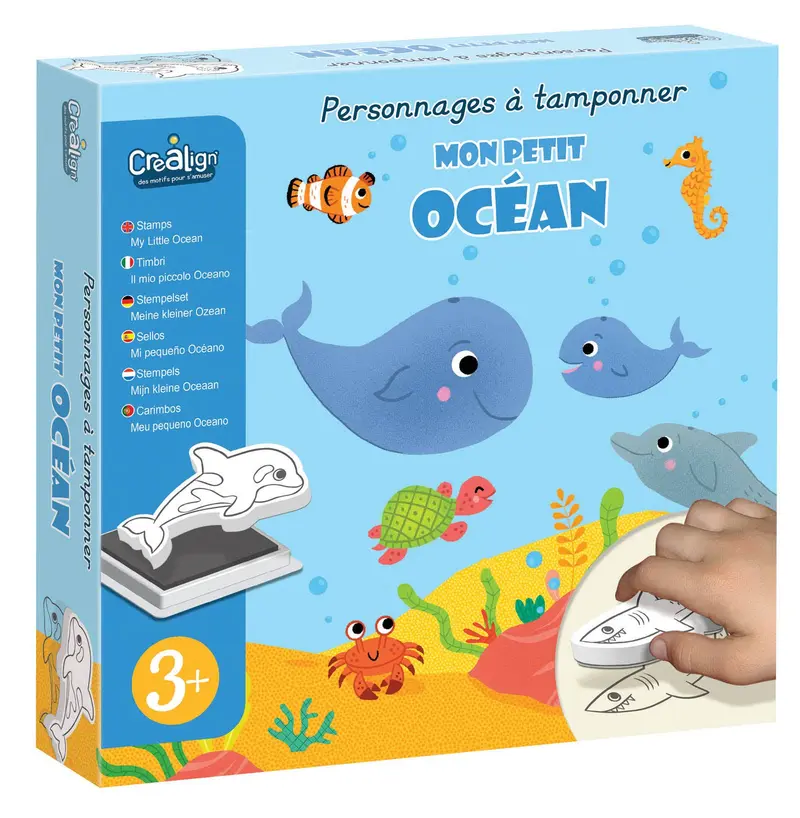 Créa Lign' - oceaandieren stempelset