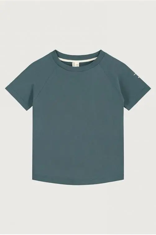 Crewneck Tee | Blue Grey